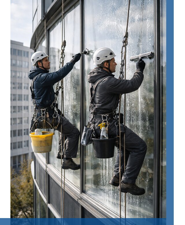 Мойка панорамных окон в Каменске-Уральском от 372 р. заказать у ВЫСОТНИК-Кмн
