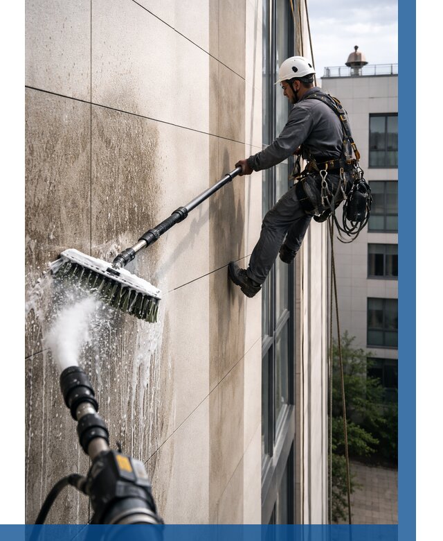 Мойка фасада из керамогранита в Каменске-Уральском от 319 р. | ВЫСОТНИК-Кмн