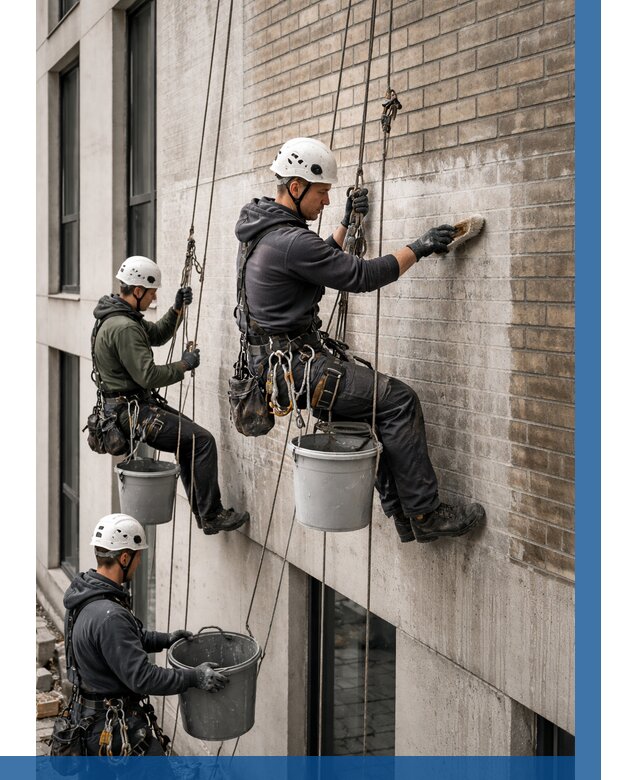 Удаление высолов с фасада в Каменске-Уральском от 266 р. | ВЫСОТНИК-Кмн