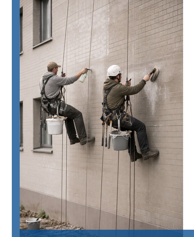 Удаление высолов с фасада зданий в Каменске-Уральском без повреждений и следов