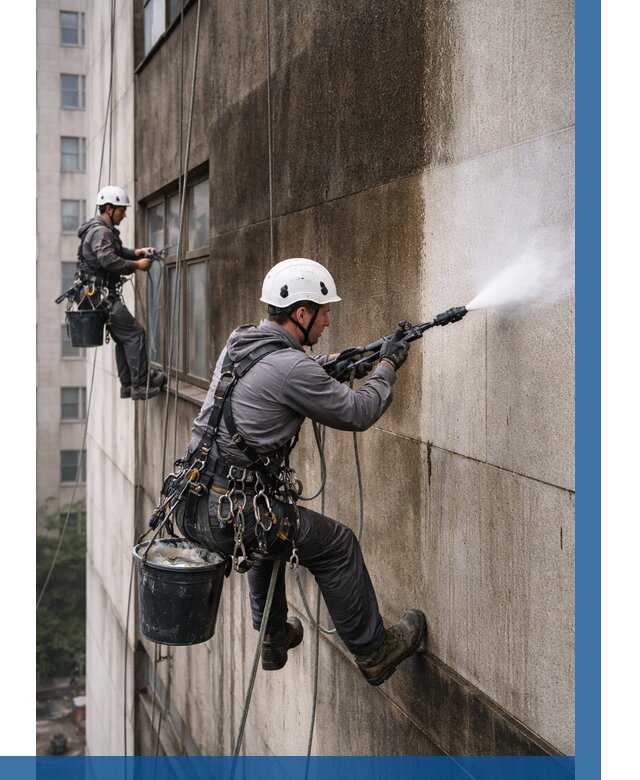 Очистка фасада от копоти в Каменске-Уральском от 266 р. | ВЫСОТНИК-Кмн