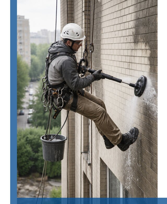 Очистка фасада от копоти в Каменске-Уральском профессионально и безопасно