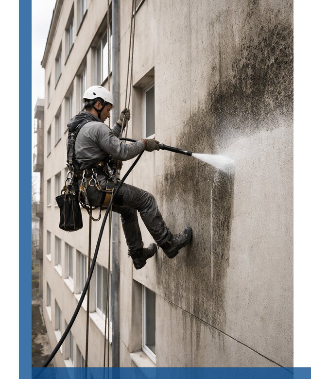 Профессиональная очистка фасадов от плесени в Каменске-Уральском