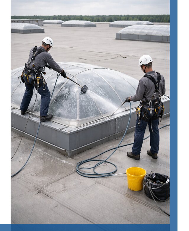 Мойка зенитных фонарей в Каменске-Уральском, заказать от 4787 р. | ВЫСОТНИК-Кмн