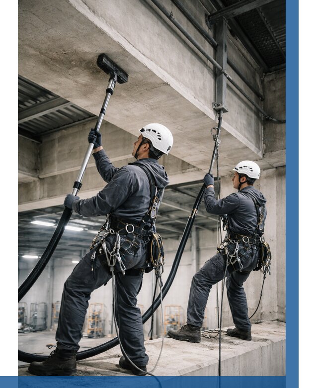 Обеспыливание потолочных конструкций в Каменске-Уральском от 266 р. |ВЫСОТНИК-Кмн