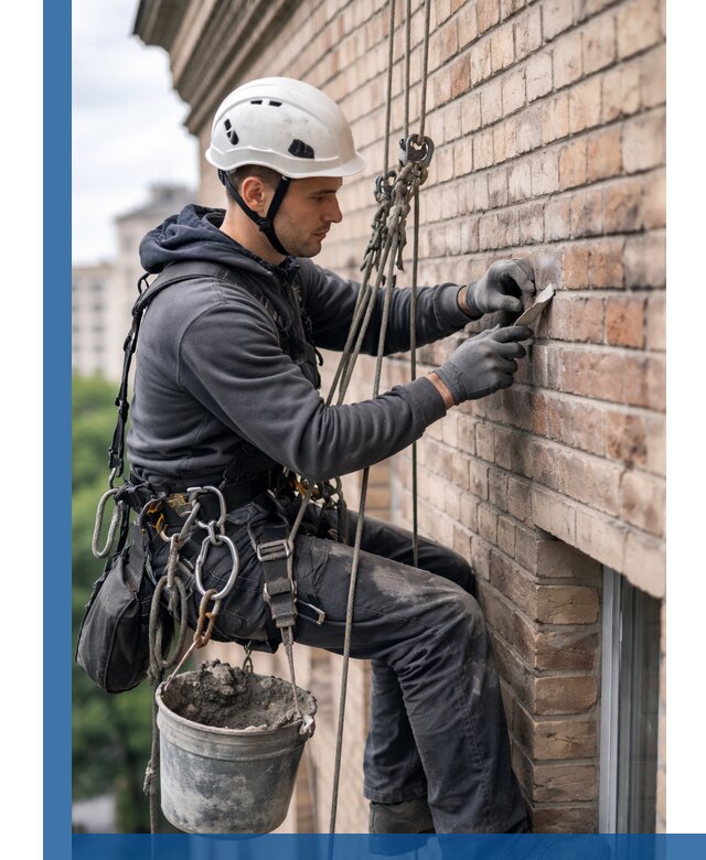 Качественный ремонт кирпичной кладки фасада в Каменске-Уральском с гарантией