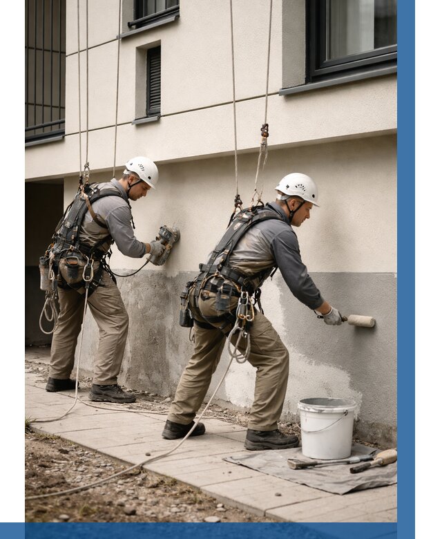 Окраска цоколя здания в Каменске-Уральском от 479 р. под ключ | ВЫСОТНИК-Кмн