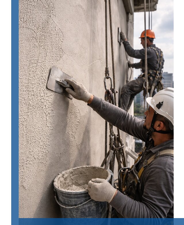 Декоративная штукатурка фасада с утеплением и защитой в Каменске-Уральском