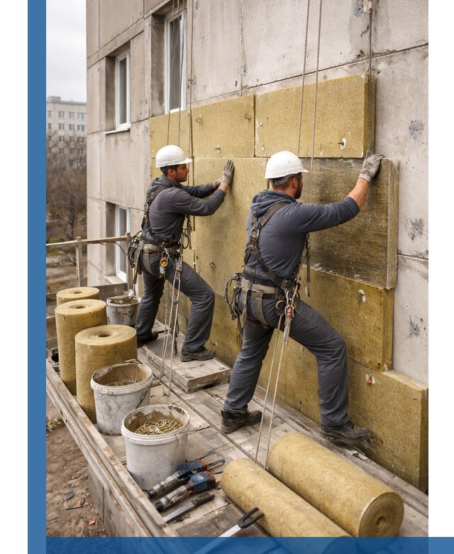 Утепление фасада минватой в Каменске-Уральском под ключ с гарантией