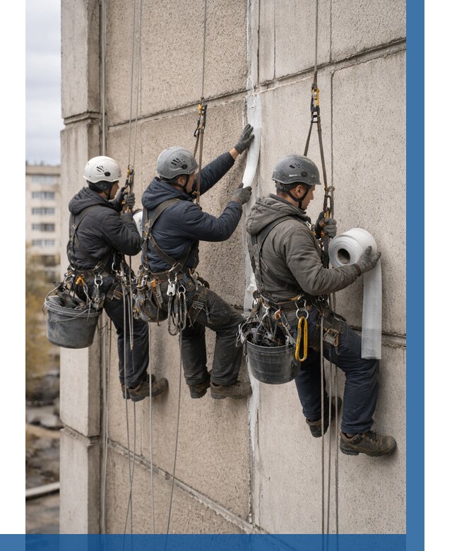 Ремонт межпанельных швов в Каменске-Уральском от 798 р. | ВЫСОТНИК-Кмн