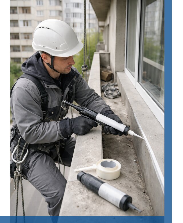 Герметизация швов лоджии в Каменске-Уральском от 4787 р. | ВЫСОТНИК-Кмн