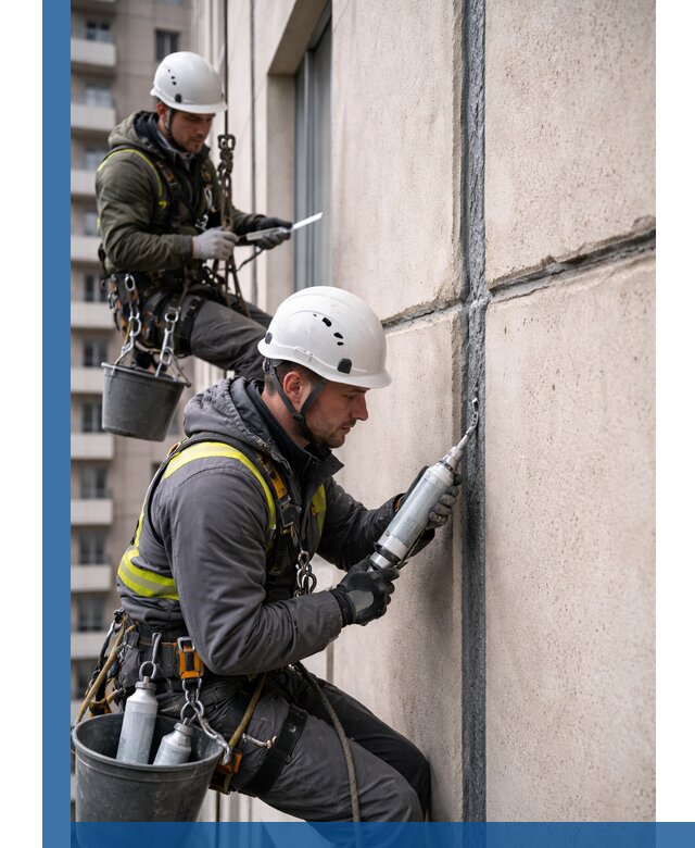 Герметизация деформационных швов фасада в Каменске-Уральском качественно
