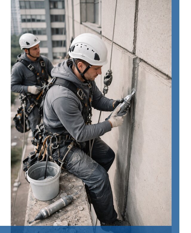 Ремонт деформационных швов здания в Каменске-Уральском от 1064 р. | ВЫСОТНИК-Кмн