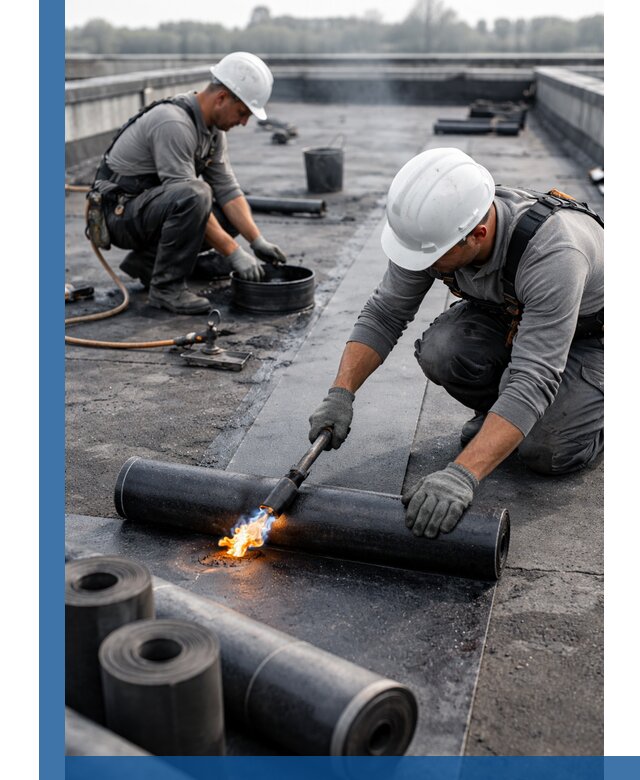 Ремонт рулонной кровли в Каменске-Уральском герметизация и восстановление