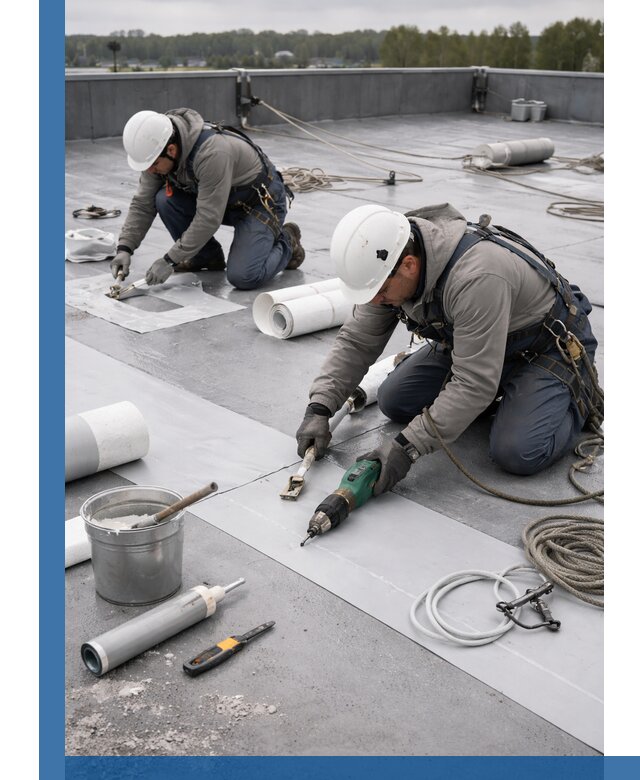 Ремонт мембранной кровли в Каменске-Уральском качественно и с гарантией