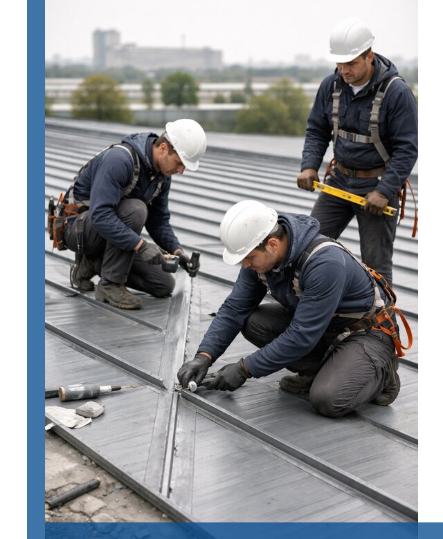 Ремонт фальцевой кровли в Каменске-Уральском срочно и качественно