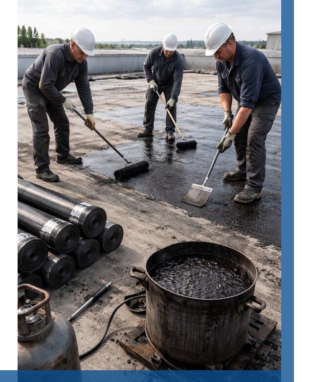 Гидроизоляция кровли мастикой в Каменске-Уральском от 638 р. | ВЫСОТНИК-Кмн