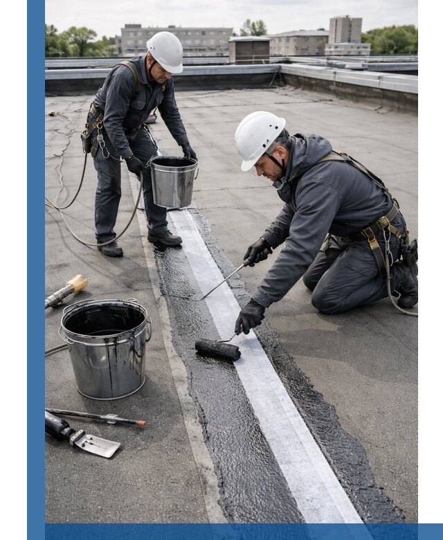 Гидроизоляция кровли мастикой в Каменске-Уральском надежная защита