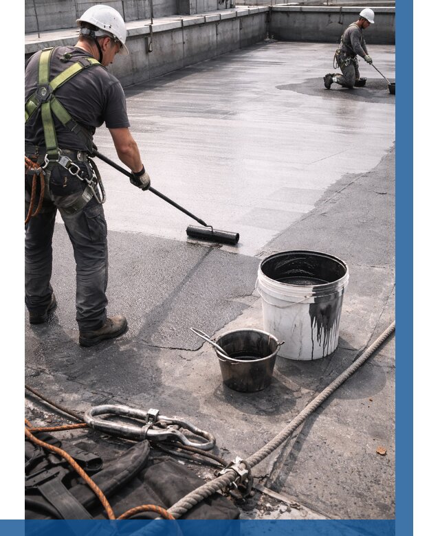 Гидроизоляция кровли жидкой резиной в Каменске-Уральском от 532 р. | ВЫСОТНИК-Кмн