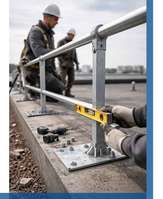 Монтаж кровельного ограждения в Каменске-Уральском от 1277 р. | ВЫСОТНИК-Кмн