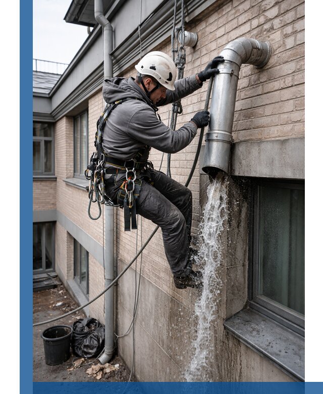 Профессиональная прочистка водосточных труб в Каменске-Уральском с гарантией