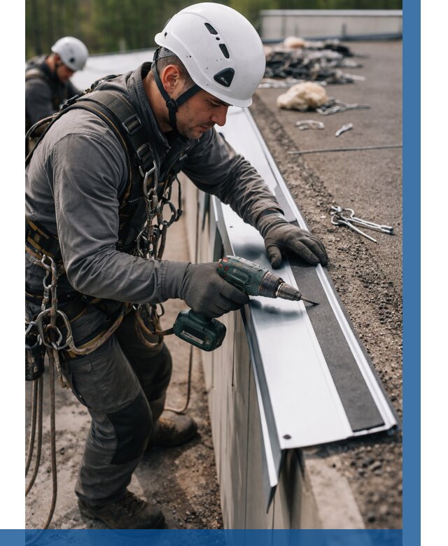 Монтаж капельника на кровле в Каменске-Уральском от 319 р. | ВЫСОТНИК-Кмн