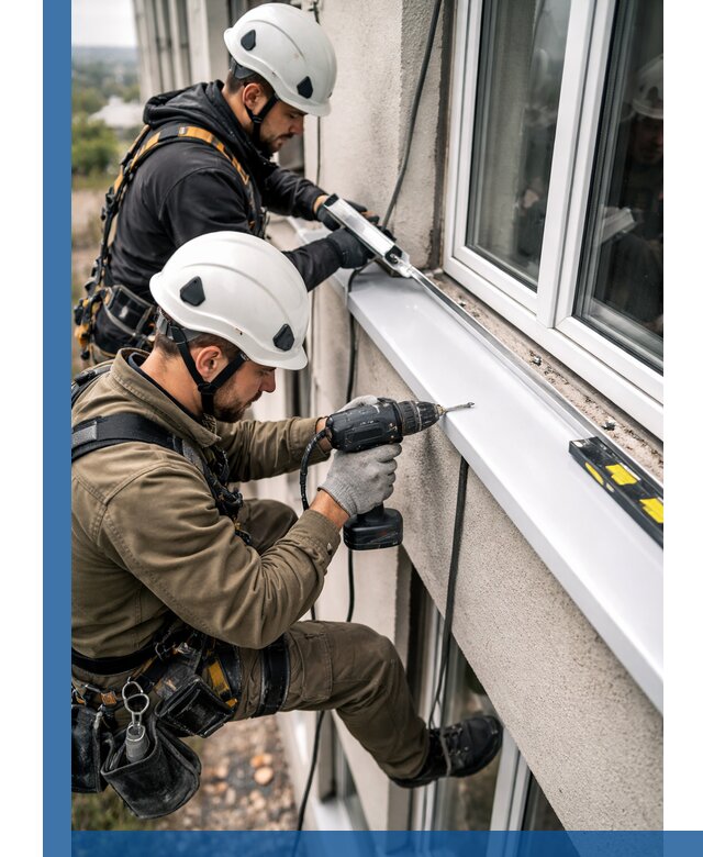 Профессиональный монтаж оконных отливов и отведения воды в Каменске-Уральском