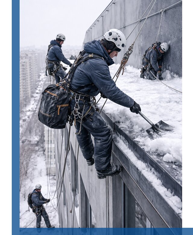 Абонентское обслуживание кровли зимой в Каменске-Уральском регулярный уход