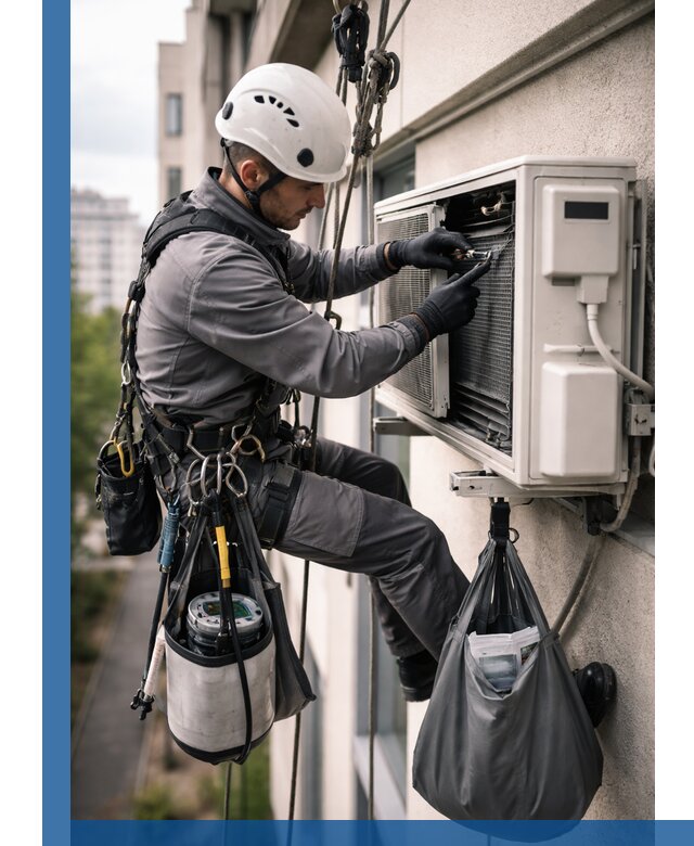 Обслуживание внешнего блока кондиционера в Каменске-Уральском профессионально