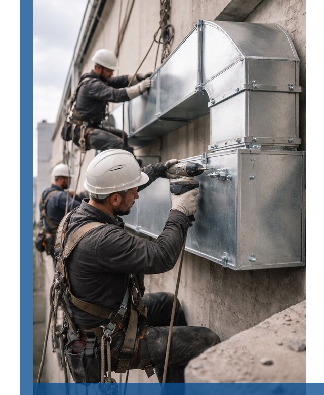 Профессиональный монтаж вентиляционных коробов в Каменске-Уральском под ключ