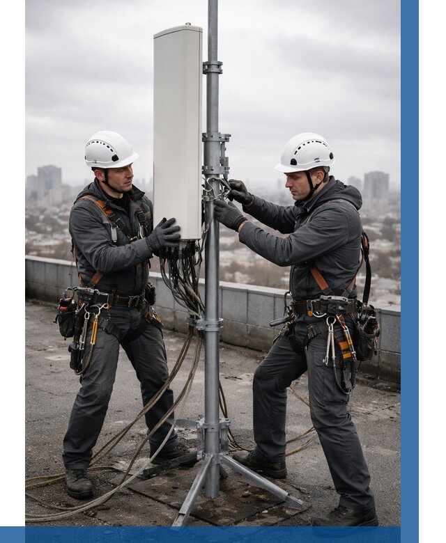 Монтаж антенн связи на крыше в Каменске-Уральском от 9042 р. | ВЫСОТНИК-Кмн