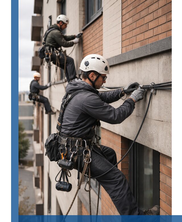 Крепление кабеля на фасаде монтаж и крепеж в Каменске-Уральском