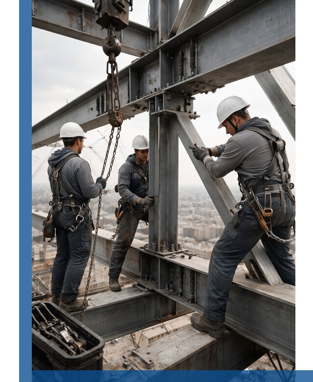 Профессиональный монтаж металлоконструкций на высоте в Каменске-Уральском