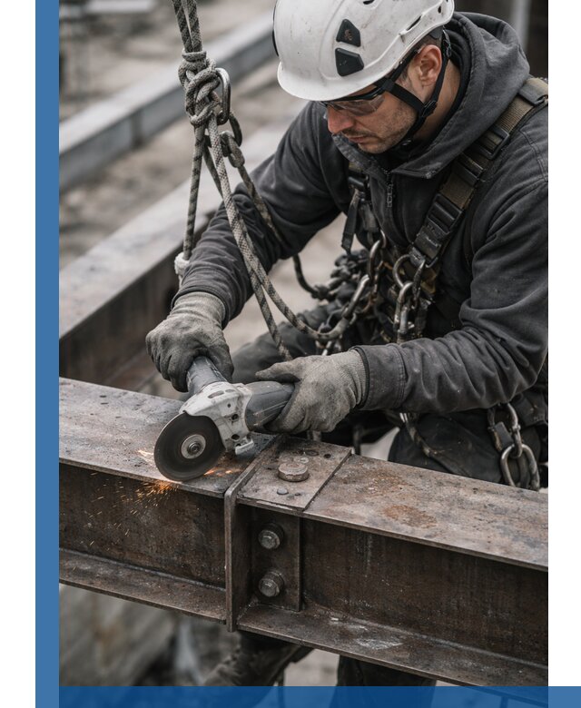 Резка металла на высоте в Каменске-Уральском для зданий и конструкций