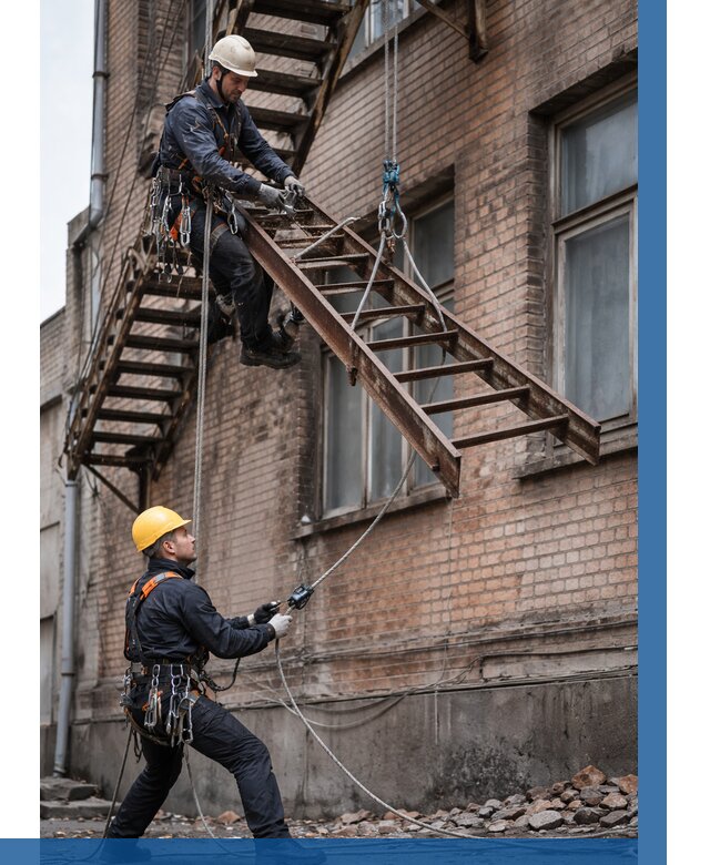 Демонтаж пожарной лестницы в Каменске-Уральском от 12766 р. | ВЫСОТНИК-Кмн