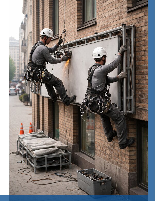 Демонтаж рекламной вывески в Каменске-Уральском от 6915 р. | ВЫСОТНИК-Кмн