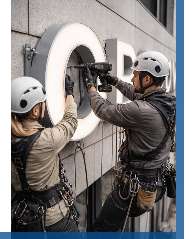 Монтаж световых букв в Каменске-Уральском от 3191 р. под ключ ВЫСОТНИК-Кмн