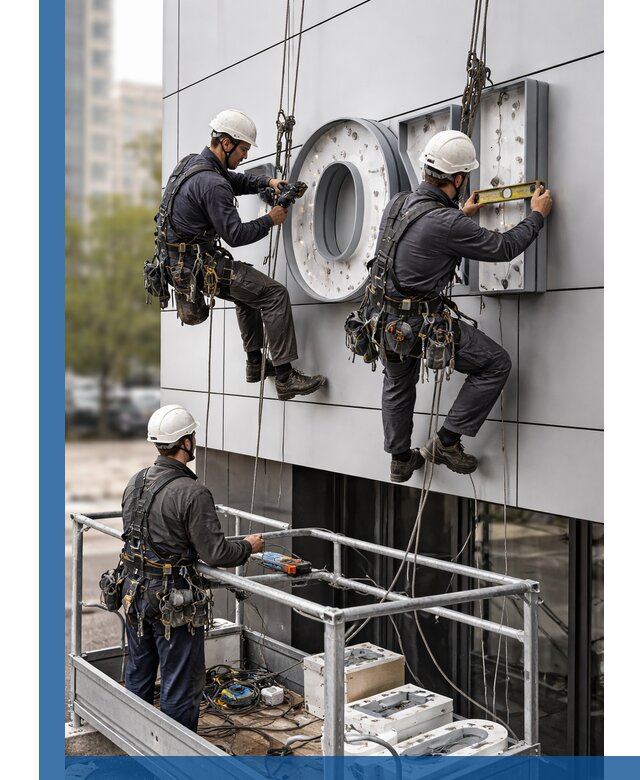 Профессиональный монтаж световых букв в Каменске-Уральском под ключ