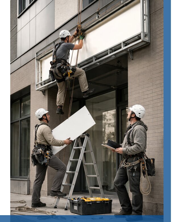 Монтаж светового короба в Каменске-Уральском от 6915 р. | ВЫСОТНИК-Кмн