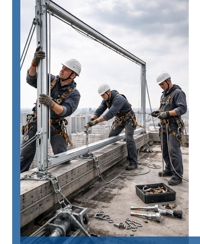 Монтаж крышных рекламных конструкций под ключ в Каменске-Уральском