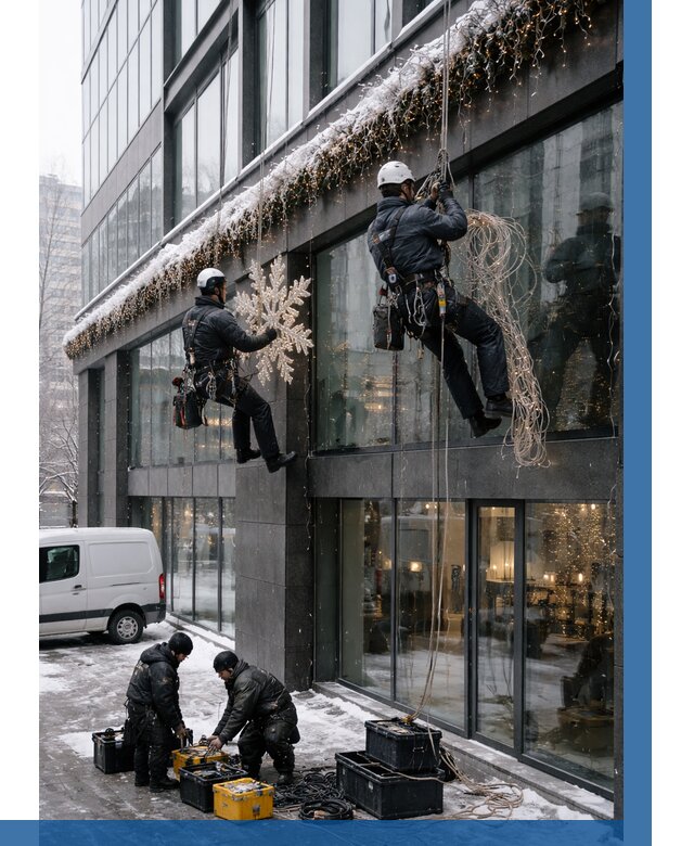 Демонтаж новогоднего оформления в Каменске-Уральском от 5851 р. | ВЫСОТНИК-Кмн