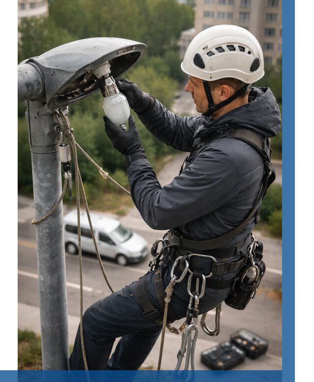 Замена ламп на высоте в Каменске-Уральском от 2660 р. | ВЫСОТНИК-Кмн