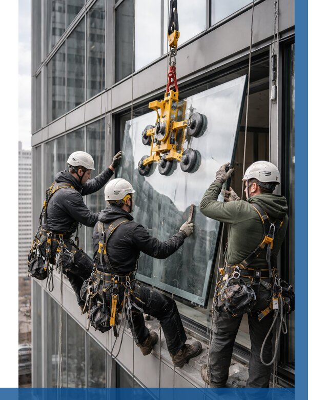 Фасадное остекление зданий под ключ в Каменске-Уральском от 10638 р. | ВЫСОТНИК-Кмн