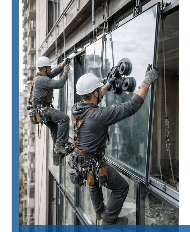 Витражное остекление фасадов и лоджий в Каменске-Уральском под ключ