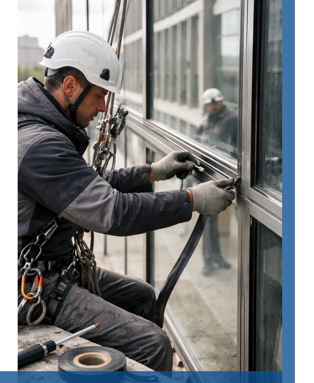 Ремонт витражных конструкций в Каменске-Уральском от 3723 р. | ВЫСОТНИК-Кмн