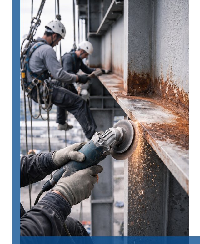 Зачистка металла от ржавчины и подготовка поверхностей в Каменске-Уральском