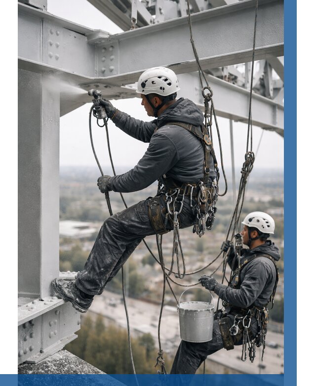 Покраска металлоконструкций на высоте в Каменске-Уральском 372 р |ВЫСОТНИК-Кмн