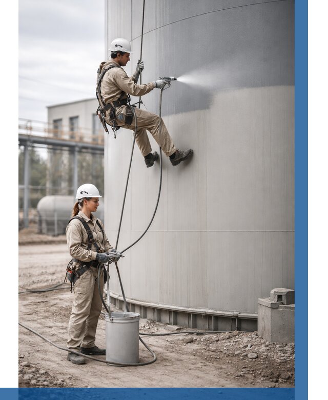 Покраска резервуаров в Каменске-Уральском от 1277 р. | ВЫСОТНИК-Кмн — заказать