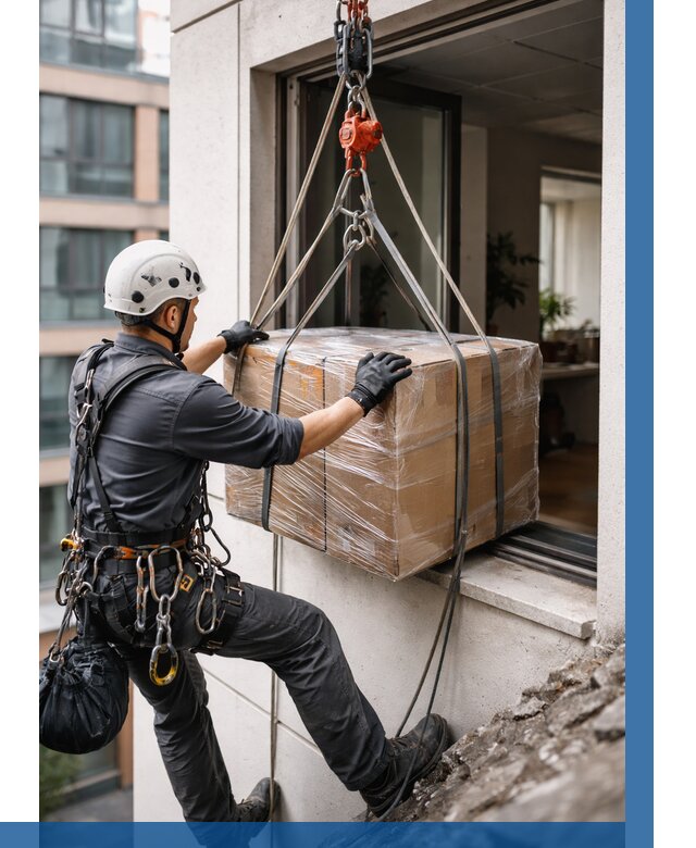 Подъем груза через окно в Каменске-Уральском от 4787 р. | ВЫСОТНИК-Кмн