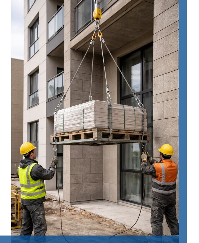 Подъем керамогранита на этаж в Каменске-Уральском от 3723 р. | ВЫСОТНИК-Кмн